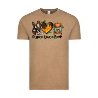 Vintage Coffee peace love camp ado Vintage Tee - AdoDesignShop