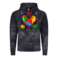 Cloud Black autism heart Vintage Hoodie - Artiststas