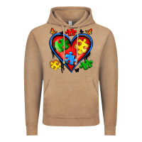Vintage Coffee autism heart Vintage Hoodie - Artiststas