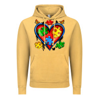Autism Heart Vintage Hoodie | Teevron