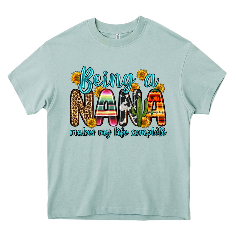 Being A Nana Makes My Life Complete Heavy Core Tee by Zillion Design Studio | Teevron