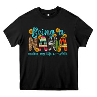 Black being a nana makes my life complete Heavy Core Tee - Zillion Design Studio