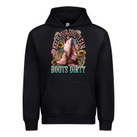 Black Keep your soul clean boots dirty Cowboy western Urban Hoodie - HowdyJamesFarm