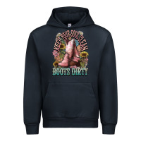Navy Keep your soul clean boots dirty Cowboy western Urban Hoodie - HowdyJamesFarm