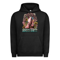 Pigment Black Keep your soul clean boots dirty Cowboy western Urban Hoodie - HowdyJamesFarm