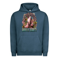 Pigment Midnight Navy Keep your soul clean boots dirty Cowboy western Urban Hoodie - HowdyJamesFarm