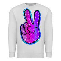 Dove Grey Mermaid Peace Sign Premium Sweatshirt - Jasminsmagicworld