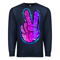 Navy Mermaid Peace Sign Premium Sweatshirt - Jasminsmagicworld
