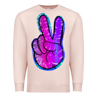 Pale Pink Mermaid Peace Sign Premium Sweatshirt - Jasminsmagicworld