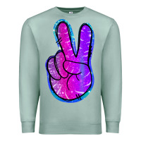 Seafoam Mermaid Peace Sign Premium Sweatshirt - Jasminsmagicworld
