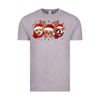 Vintage Zinc christmas dogs corgi chihuahua frenchie Vintage Tee - Jasminsmagicworld