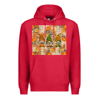Cardinal fall with gnomes Premium Hoodie - texasbilliewilder