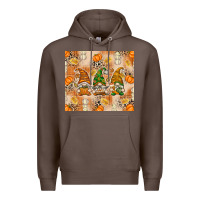 Coffee fall with gnomes Premium Hoodie - texasbilliewilder
