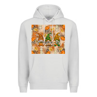 Dove Grey fall with gnomes Premium Hoodie - texasbilliewilder