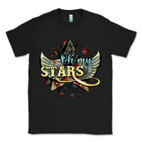 Black oh my stars america wings Classic Tee - NancyCooperArtShop