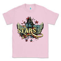 Bubblegum Pink oh my stars america wings Classic Tee - NancyCooperArtShop