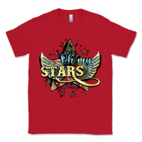 Red oh my stars america wings Classic Tee - NancyCooperArtShop