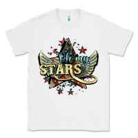 White oh my stars america wings Classic Tee - NancyCooperArtShop