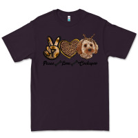 Plum peace love cockapoo Premium Tee - RanaPortraitStore