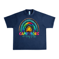 Navy camp more worry less Urban Heavy Tee - Artiststas