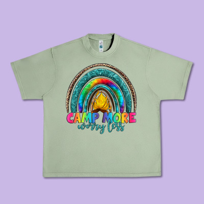 Camp More Worry Less Urban Heavy Tee Designed By Artiststas