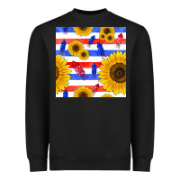 Black patriotic sunflowers Heavyweight Sweatshirt - BundleAndBundleShop