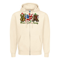 Sandshell peace love army christmas Zipper Hoodie - NancyCooperArtShop