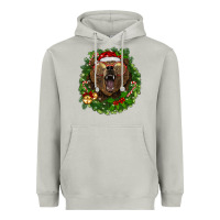 Moon Dust christmas bear  wreath Heavyweight Hoodie - BarkalooDesign