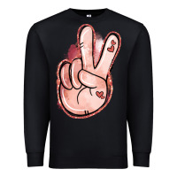 Black Floral Argyle Peace Sign Premium Sweatshirt - Jasminsmagicworld