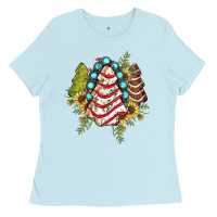 Baby Blue little debbie tree cakes sunflower gemstone Ladies Tee - JahusDesignShop