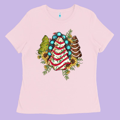 Little Debbie Tree Cakes Sunflower Gemstone Ladies Tee Designed By Jahusdesignshop