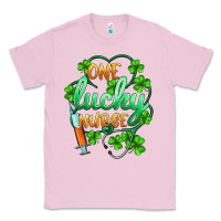 Bubblegum Pink st.patricks one lucky nurse Classic Tee - BarkalooDesign