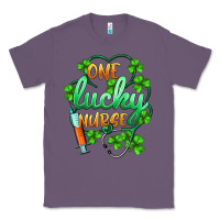 Lavender st.patricks one lucky nurse Classic Tee - BarkalooDesign