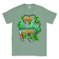 Sage st.patricks one lucky nurse Classic Tee - BarkalooDesign