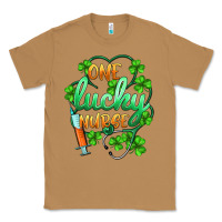 Toasted Coconut st.patricks one lucky nurse Classic Tee - BarkalooDesign