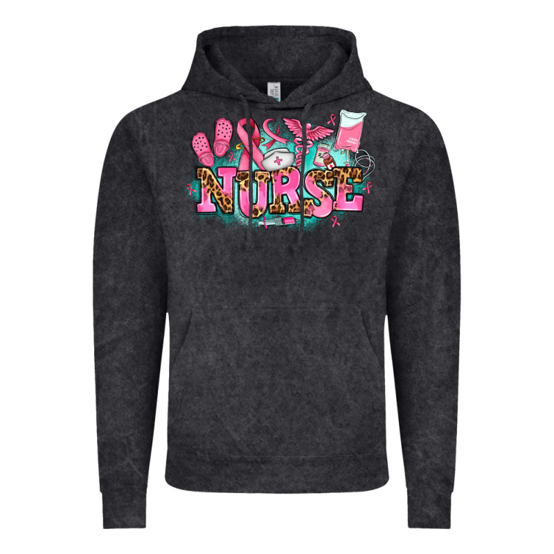Breast Cancer Nurse Vintage Hoodie by AdoDesignShop | Teevron