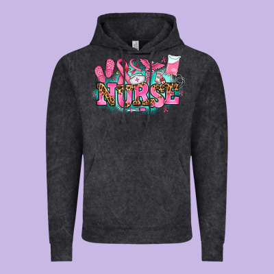 Breast Cancer Nurse Vintage Hoodie Designed By Adodesignshop