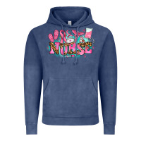 Vintage Denim breast cancer nurse Vintage Hoodie - AdoDesignShop