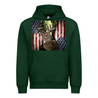 Forest Green usa deer hunting woods Urban Hoodie - CowGirlArtShop