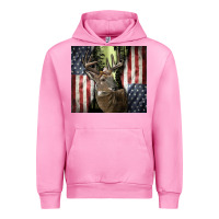Fuchsia Pink usa deer hunting woods Urban Hoodie - CowGirlArtShop