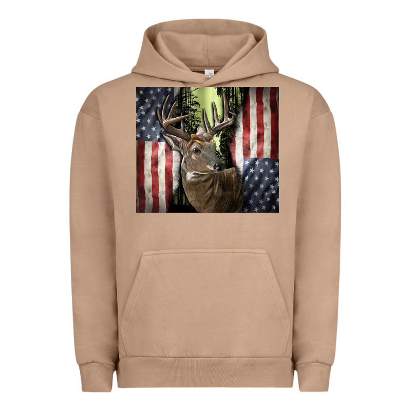 Usa Deer Hunting Woods Urban Hoodie by CowGirlArtShop | Teevron