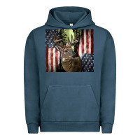 Pigment Midnight Navy usa deer hunting woods Urban Hoodie - CowGirlArtShop