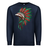 American Flag Indian Headdress Premium Sweatshirt | Teevron