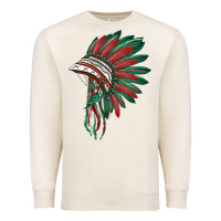 Sandshell american flag indian headdress Premium Sweatshirt - BarkalooDesign