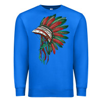 True Royal american flag indian headdress Premium Sweatshirt - BarkalooDesign