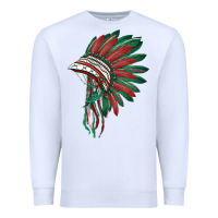 White american flag indian headdress Premium Sweatshirt - BarkalooDesign
