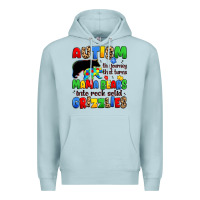 Blue Mist autism the journey that turns mama bears Premium Hoodie - JahusDesignShop