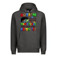 Charcoal Heather autism the journey that turns mama bears Premium Hoodie - JahusDesignShop