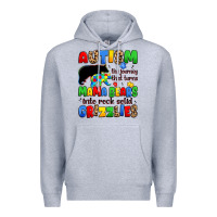 Heather Grey autism the journey that turns mama bears Premium Hoodie - JahusDesignShop