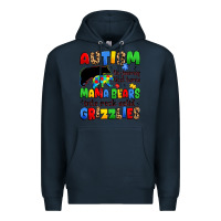 Navy autism the journey that turns mama bears Premium Hoodie - JahusDesignShop